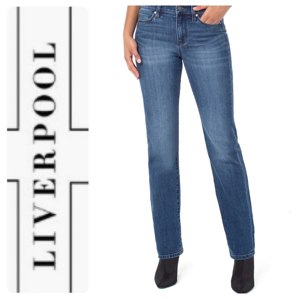 Liverpool Jeans - Whitney Straight  Mid-Rise Jeans, 14||32W - NWT